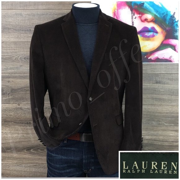 Ralph Lauren Other - Ralph Lauren Mens Blazer Sport Coat Two Button Corduroy Jacket Size 46R Casual
